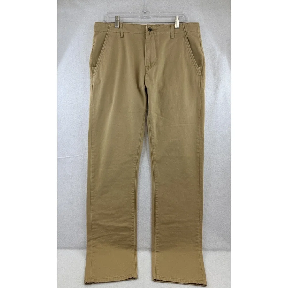 Levi Strauss & Co Mens Khaki Chino Pants Straight Leg, White Tab,‎ 55688, 32x32